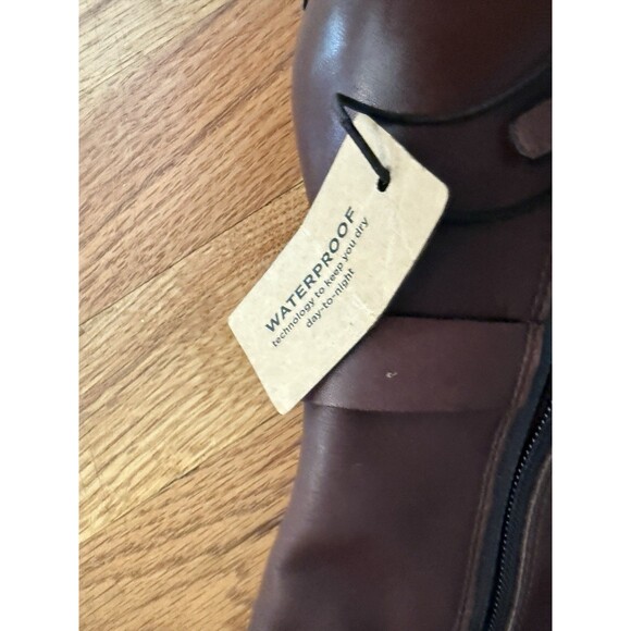 Cole Haan Womens Leather Knee Zip Up Waterproof Boots Blrown Size 5 B - Picture 4 of 8